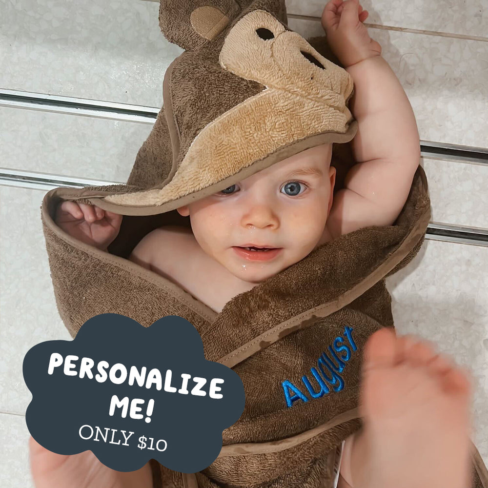 Hooded Towel - Banjo The Bear – Riff Raff Baby US