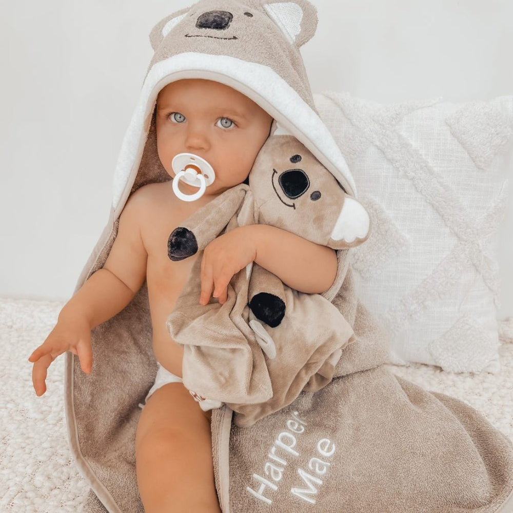 
                      
                        Hooded Towel - Kirra The Koala - Riff Raff Baby US
                      
                    