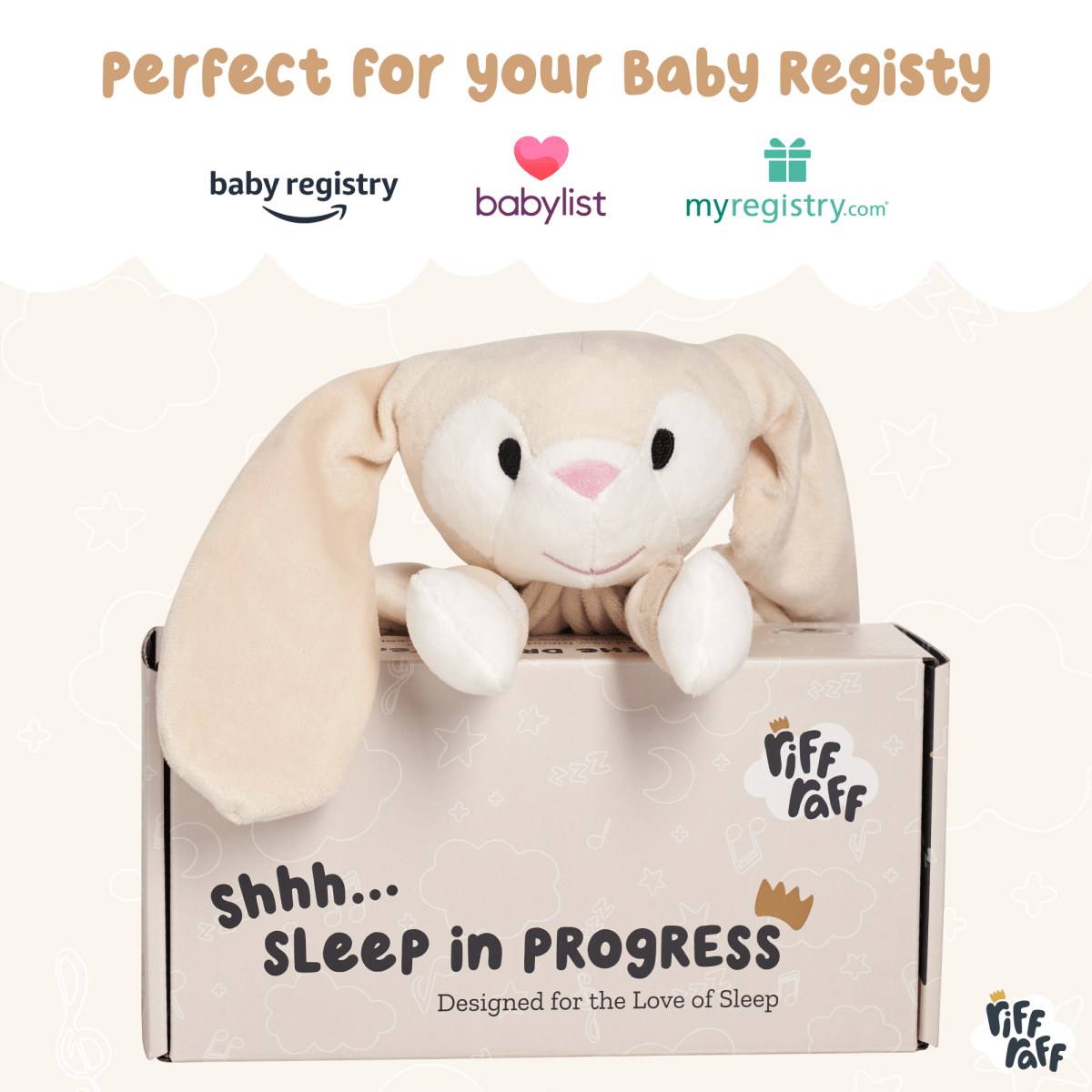 Sleep Toy - Clover The Bunny - Riff Raff Baby US