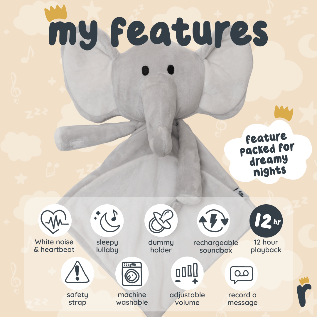 Sleep Toy - Stampy the Elephant - Riff Raff Baby US