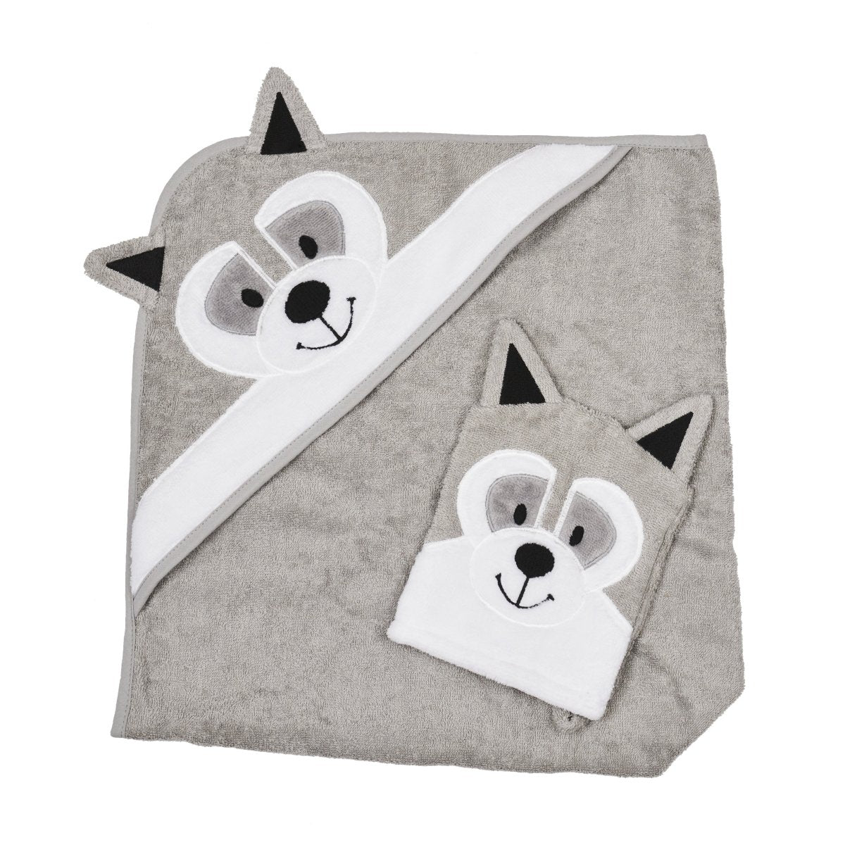 Hooded Towel - Bandit The Raccoon - Riff Raff Baby US