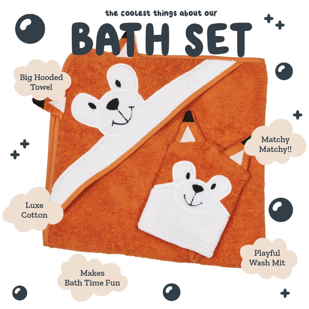 Grey Fox Riff Raff Baby Hooded Towel – Riff Raff Baby US